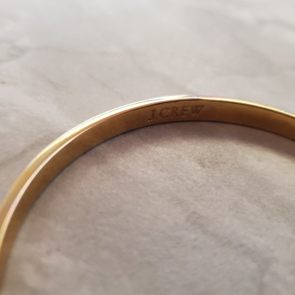 ✨ Vintage Y2k 00s 2000's J. Crew Grey Skinny Bangle ✨ - Picture 7 of 9